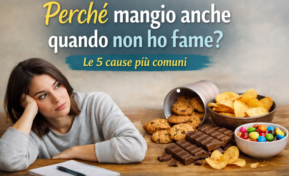 Perché mangio anche se non ho fame? Fame nervosa e altre cause comuni